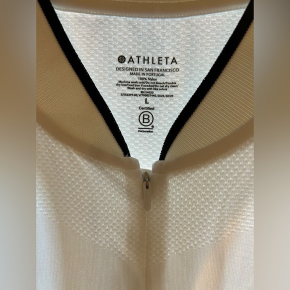 Athleta  Women's Momentum Racerback Seamless Polo Tank Size Large Color White - Picture 6 of 11